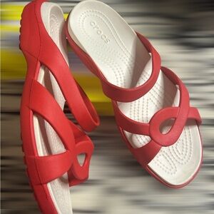 CROCS Women's Vibrant Red Sandals